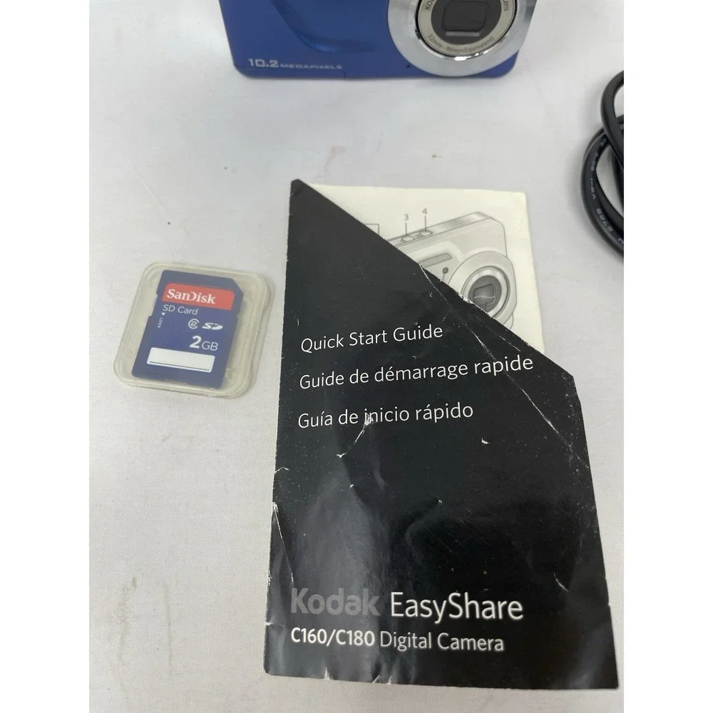 Vintage T2K Blue KODAK EASY SHARE Digital Camera 10.2 MEGAPIXELS KKL-C180(B)